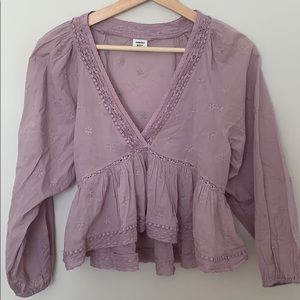 Aritzia Sunday Best Duet Longsleeve Blouse